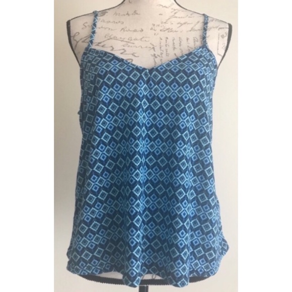 Topshop Tops - {TopShop} Blue Spaghetti Strap Swing Top